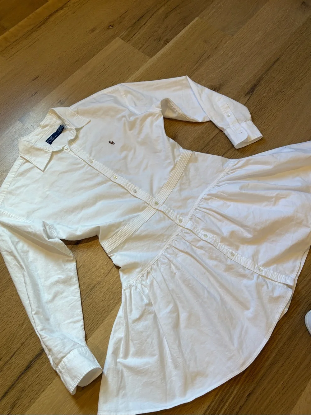 Polo long Sleeve Panel Mini Shirtdress - Picture 7 of 10
